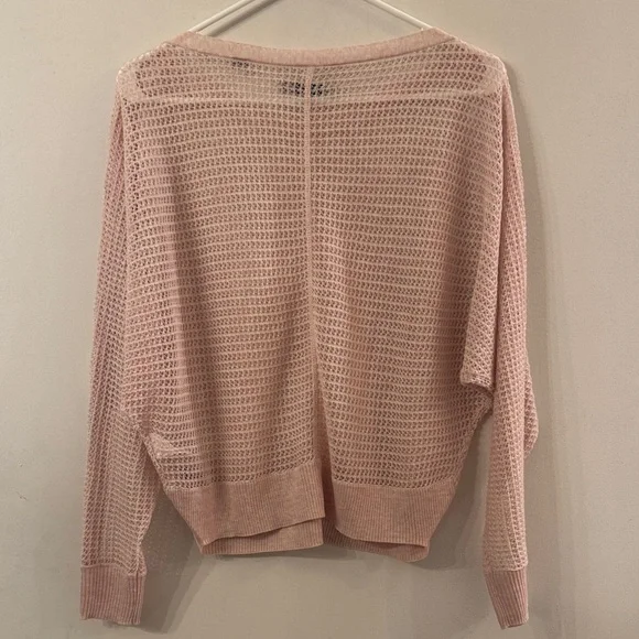 All Saints Soft Pink Open-Knit Sweater - Picture 8 of 9